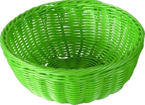 Cos rotund 24x9,8cm verde Sante