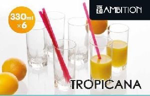 Set 6 pahare 330ml Tropicana