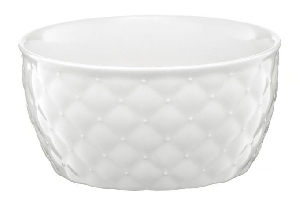 Bol Salata 17 cm Relief Alb Glamour