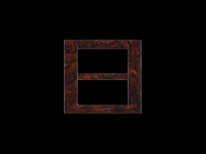 Placa ornament Virna- tehnopolimer- 8 module(4+4 OVERLAPPING) - ENGLISH WALNUT - SYSTEM