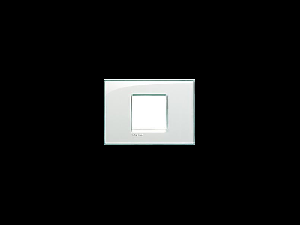 Placa ornament ,2 module, Aquamarine,living light, BTICINO