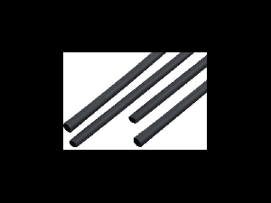 TUB TERMOCONTRACTABIL 8MM/1M NEGRU SET 10 BUC