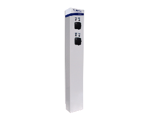 i-CHARGE PUBLIC 200 2xTip2 11kW, inox, MCB, RCD