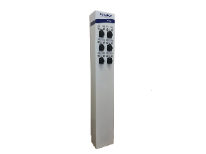 i-CHARGE PUBLIC 6xSchuko 3,7kW, inox, MCB, RCD