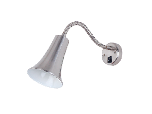 LAMPA DE PERETE SAM 1XE27 NICHEL SATINAT CU INTRERUPATOR L340mm