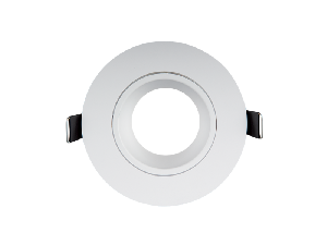 PLASTIC DOWNLIGHT ROUND METAL RING D90mm WHITE