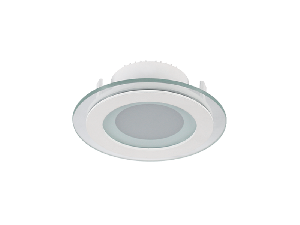 LED PANEL DE STICLA ROTUND 6W 2700K-3000K ALB ?100MM