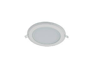 LED PANEL DE STICLA ROTUND 18W 4000K-4300K ALB D200MM +KIT EMERGENTA