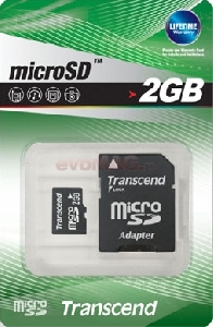 Transcend - Card microSD 2GB