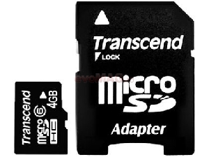 Transcend - Card microSDHC 4GB