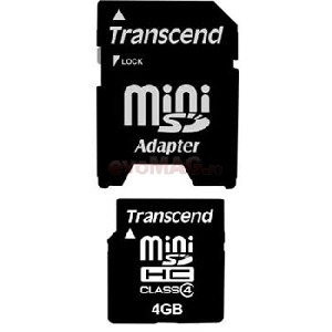 Transcend - Card miniSD 4GB