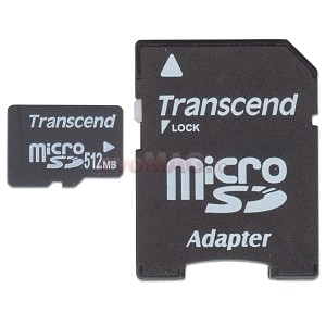 Transcend - Card microSD 512MB