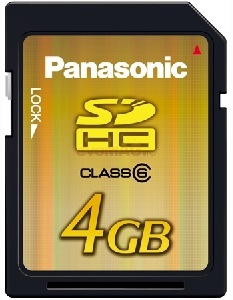 Panasonic - Card Secure Digital High Capacity 4GB