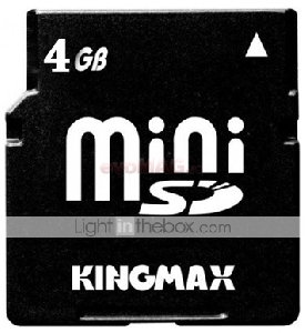 Kingmax - Card Mini SD 4GB (Clasa 4)