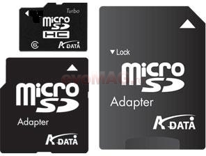 A-DATA - Card MicroSDHC 16GB + 2 Adapters