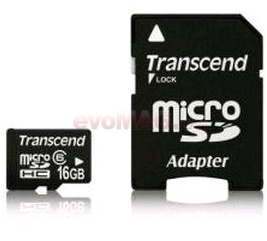 Transcend - Card microSDHC Class 6 16GB