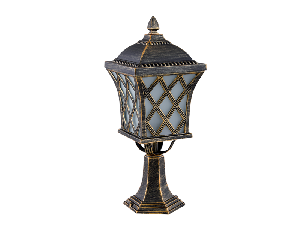 LAMPADAR GRADINA JOSH STAND 1XE27 ANTIQUE BRASS H460mm