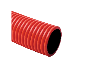 FLEXIBLE DOUBLECOAT CORRUGATED PIPE ?52/?63 RED