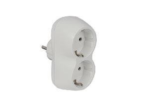 ADAPTOR DUBLU ALB