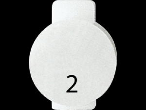 Lentila iluminata cu symbol - TWO - SYMBOL 2 - SYSTEM WHITE