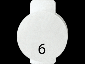 Lentila iluminata cu symbol - SIX - SYMBOL 6 - SYSTEM WHITE