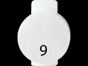 Lentila iluminata cu symbol - NINE - SYMBOL 9 - SYSTEM WHITE