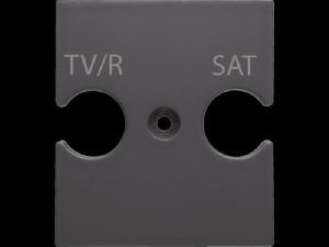 UNIVERSAL SUPPORT - COMBINED Priza OUTLET TV/R-SAT - BLACK - CHORUS