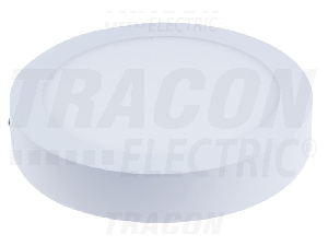 Panou LED aparent, rotund, alb LED-DLF-12NW 85-265 VAC; 12 W; 800 lm; D=175 mm, 4000 K; IP20, EEI=A