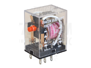 Releu miniaturizat RM09-12DC 12V DC / 2×CO, (3A, 230V AC / 28V DC)
