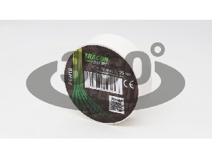 Banda izolatoare, alba FEH10 10m×18mm, PVC, 0-90°C, 40kV/mm