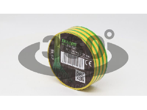 Banda izolatoare, verde-galben ZS10 10m×18mm, PVC, 0-90°C, 40kV/mm