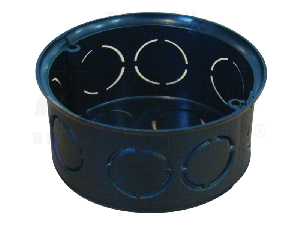 Doza perforata rotunda ST, neagra D70SZ 72×36mm