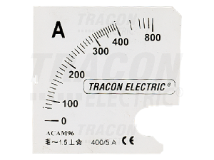 Cadran pentru aparatul de baza ACAM96-5 SCALE-AC96-50/5A 0 - 50 (100) A