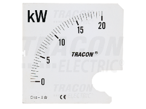 Cadran aparat W96-400V/4 SCALE-W96/4-80 0 - 80 kW