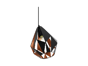 Lampa de masa CARLTON 1 negru, copper 220-240V,50/60Hz