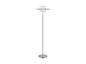 Lampa pardoseala BRENDA alb, satin nickel 220-240V,50/60Hz