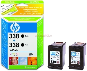 HP - Cartus cerneala HP 338 (Negru - pachet dublu)