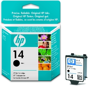 HP - Cartus cerneala HP 14 (Negru)