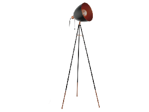 Lampa pardoseala CHESTER negru, copper 220-240V,50/60Hz IP20