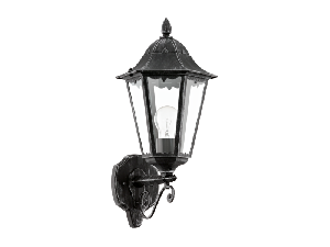 Lampa perete NAVEDO negru, silver-patina 220-240V,50/60Hz IP44