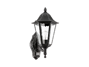 Lampa perete NAVEDO negru, silver-patina 220-240V,50/60Hz IP44