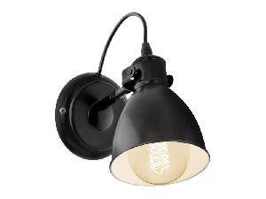 Lampa perete PRIDDY negru, alb 220-240V,50/60Hz IP20