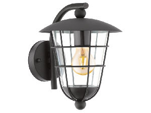 Lampa perete PULFERO negru 220-240V,50/60Hz IP44