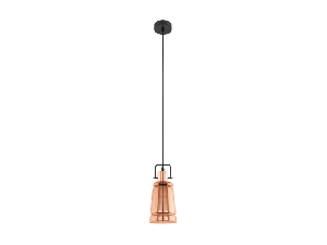 Lampa suspendata FRAMPTON negru, copper 220-240V,50/60Hz