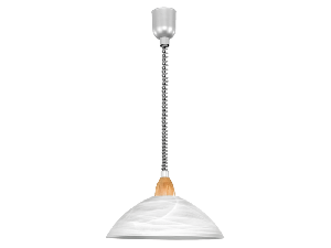 Lampa suspendata LORD 2 silver, satin nickel, beech 220-240V,50/60Hz IP20