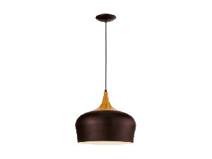 Lampa suspendata OBREGON brown, creme, oak 220-240V,50/60Hz