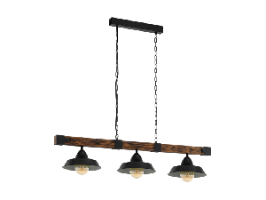 Lampa suspendata OLDBURY negru, brown rustic 220-240V,50/60Hz