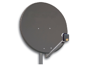 Antena satelit 80cm/75,Alu.,39dB,sup.plia.LNB incl.,antracit