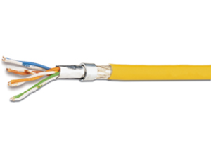 Cablu flexibil SF/UTP Cat.5 200MHz 4x2xAWG26 PVC galben