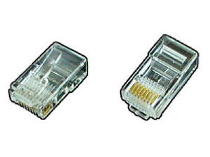 Conector tata RJ45 UTP 8P8C pentru cablu plat